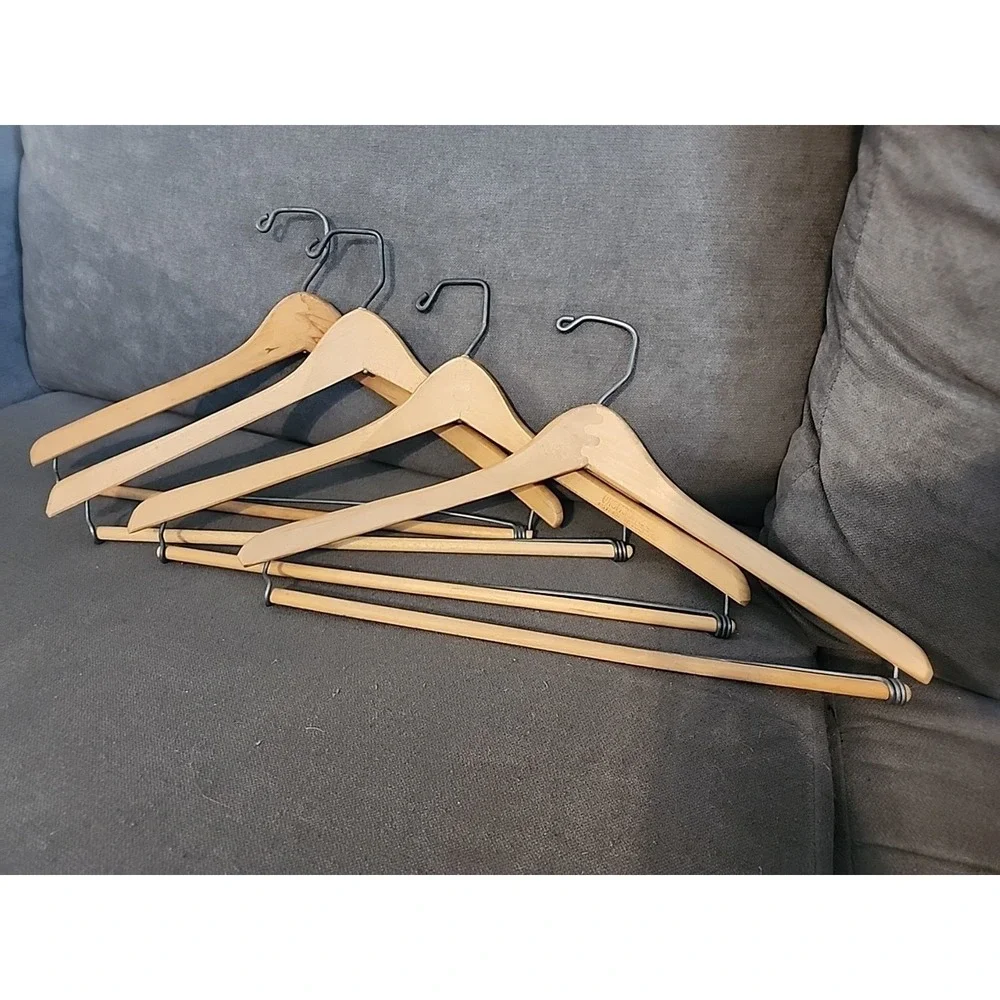 Vintage Lot Wooden Suit Hanger 18